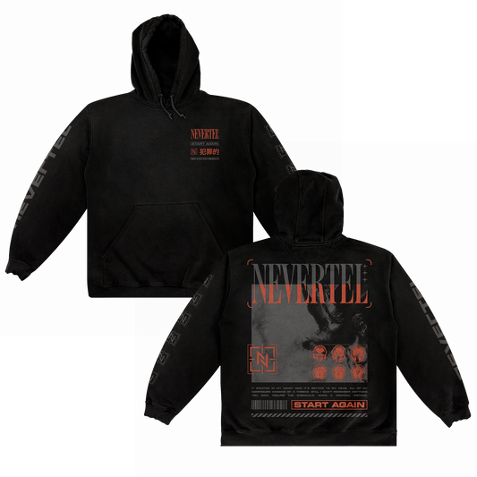 Start Again Pullover Hoodie (Black)